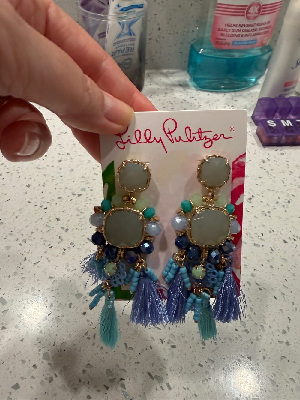 Lilly Pulitzer Multi-Color Pierced Waterside Earrings